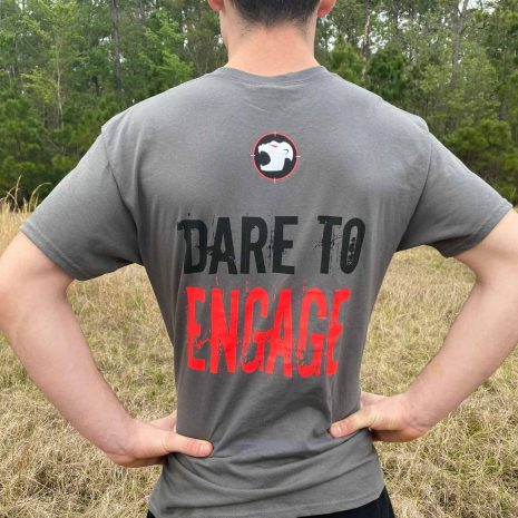 DareToEngageShirt2 Skunk Ape Tshirt grey back